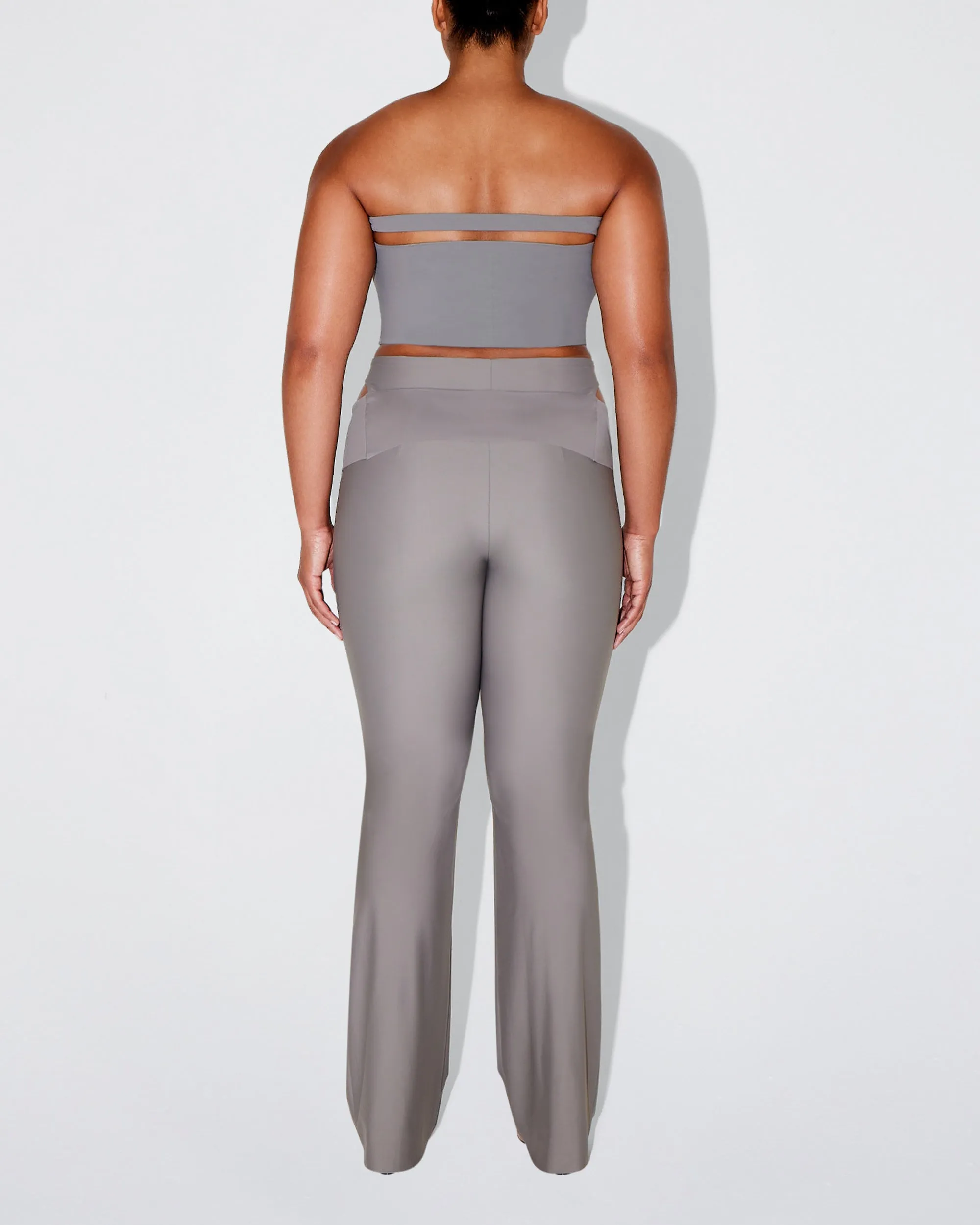 Sleek Stretch Tube Top | Steel Grey