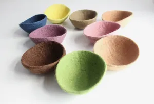Small Felt Wool Bowls