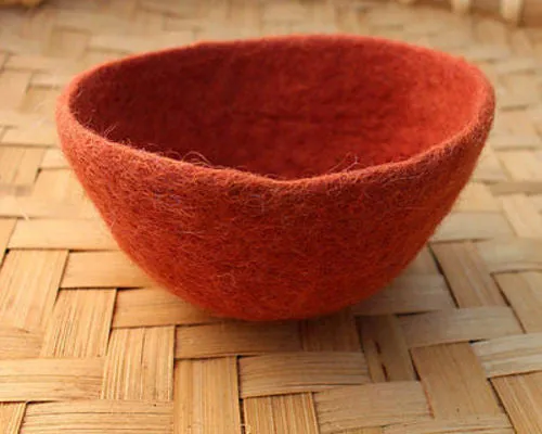 Small Felt Wool Bowls