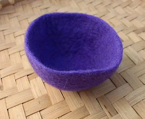 Small Felt Wool Bowls