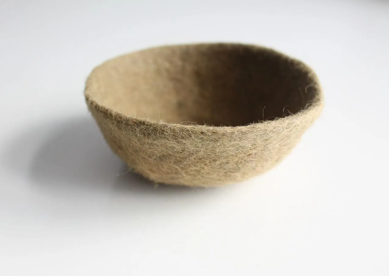 Small Felt Wool Bowls