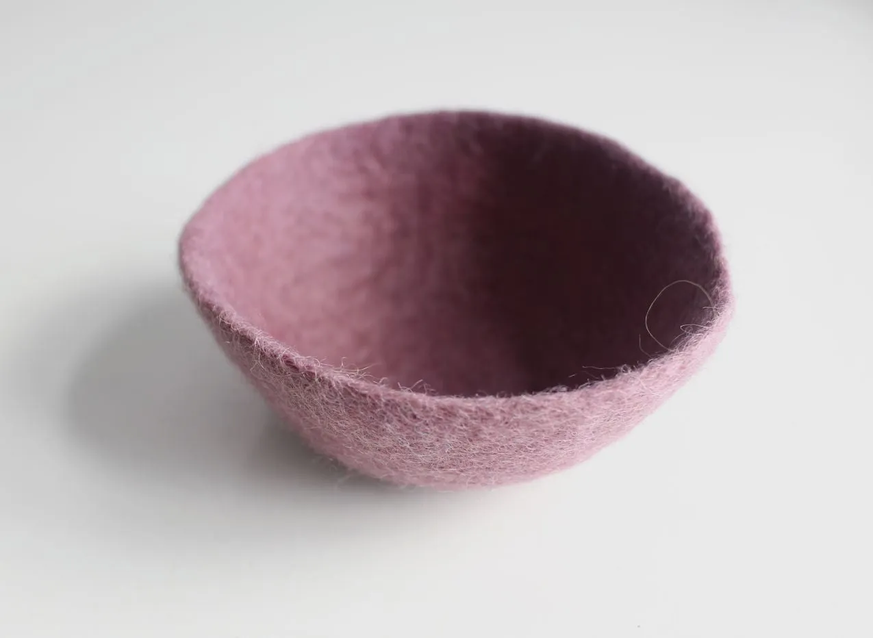 Small Felt Wool Bowls