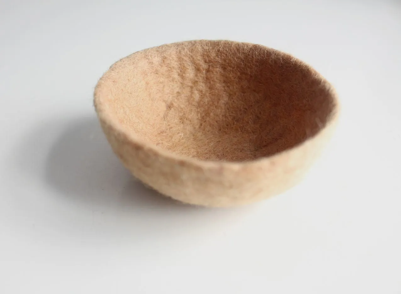 Small Felt Wool Bowls