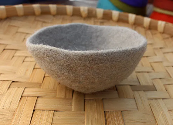 Small Felt Wool Bowls