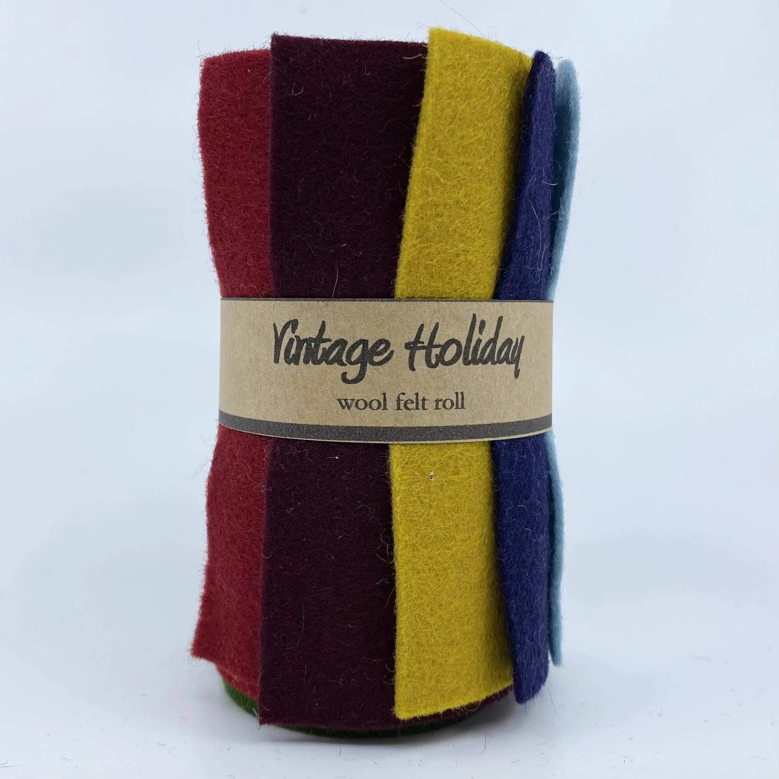 Small Wool Felt Roll - Vintage Holiday
