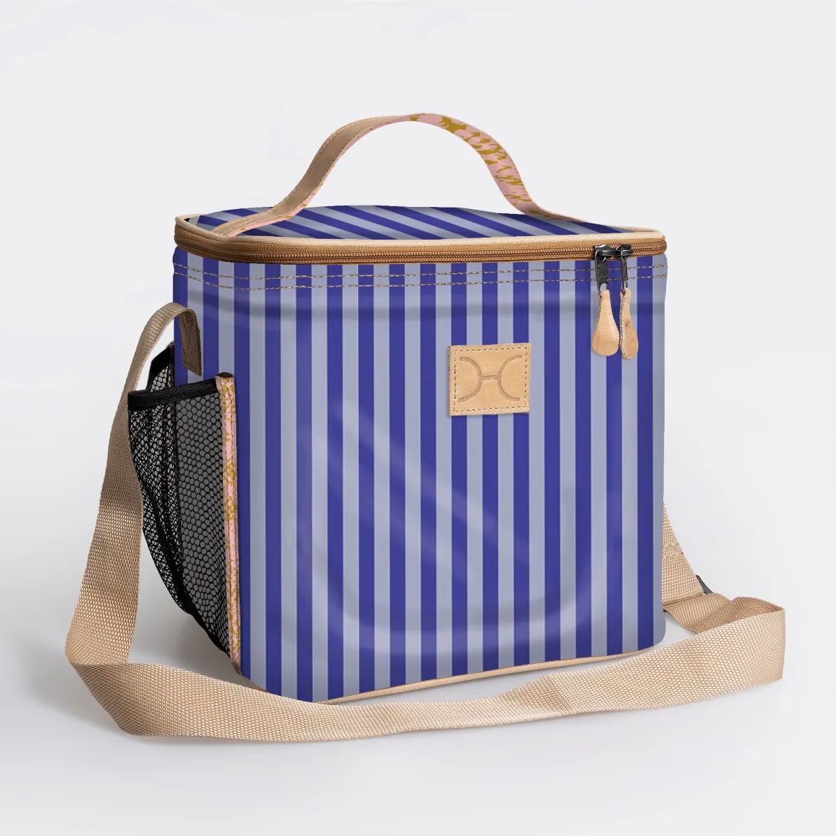 Snack Box Cooler Laminated Fabric Hard Plastic Inner