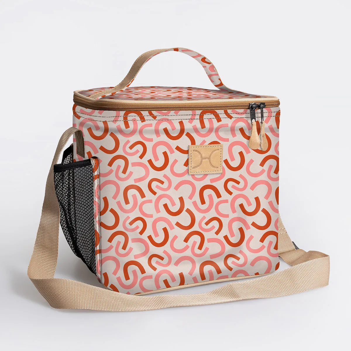 Snack Box Cooler Laminated Fabric Hard Plastic Inner