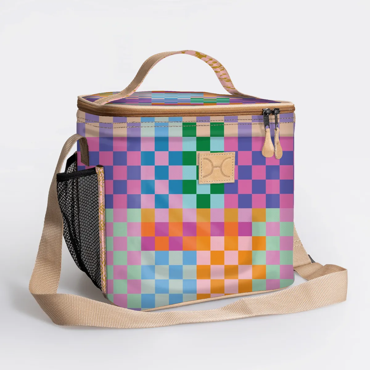 Snack Box Cooler Laminated Fabric Hard Plastic Inner