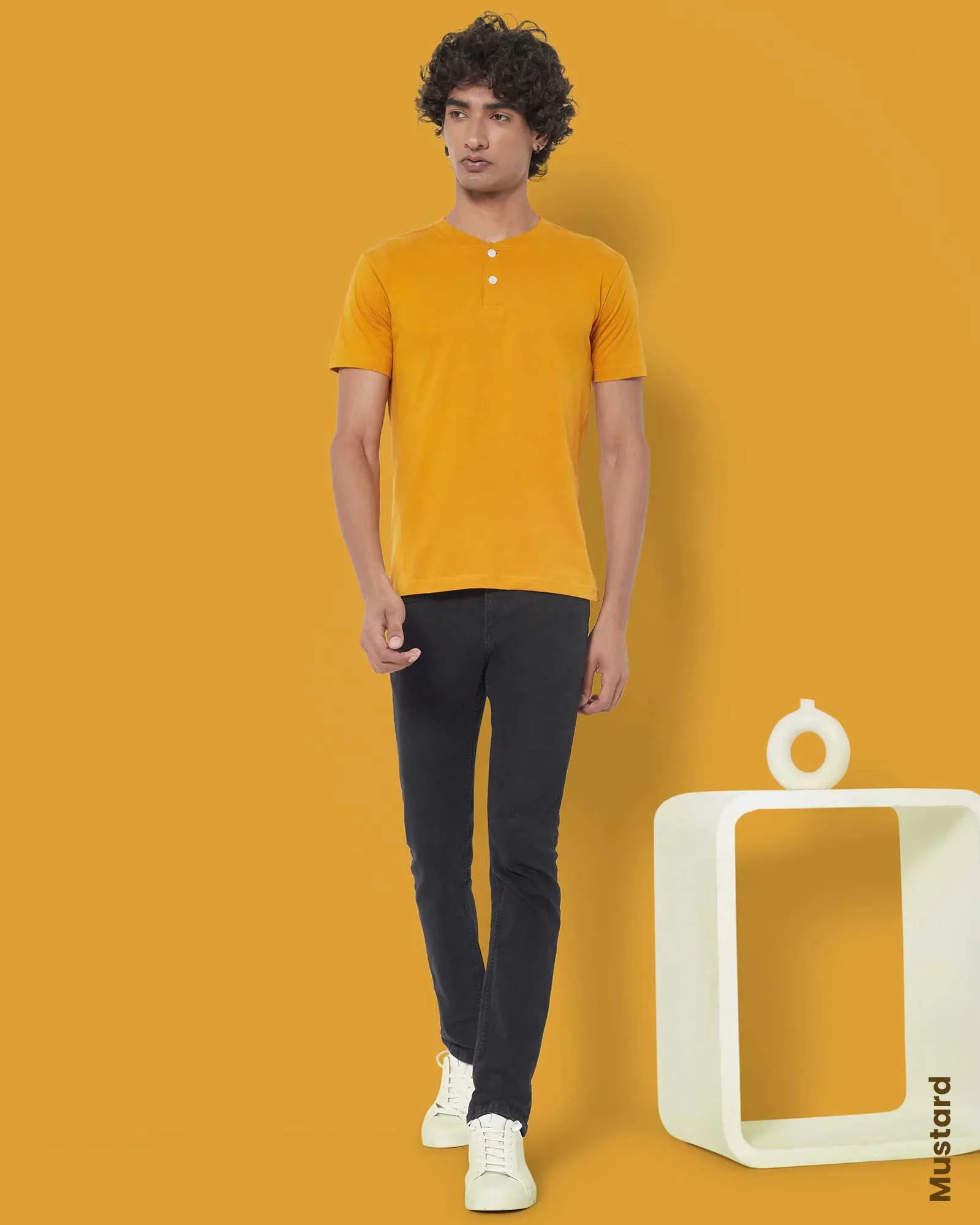 Solid Pack of 4: Henley