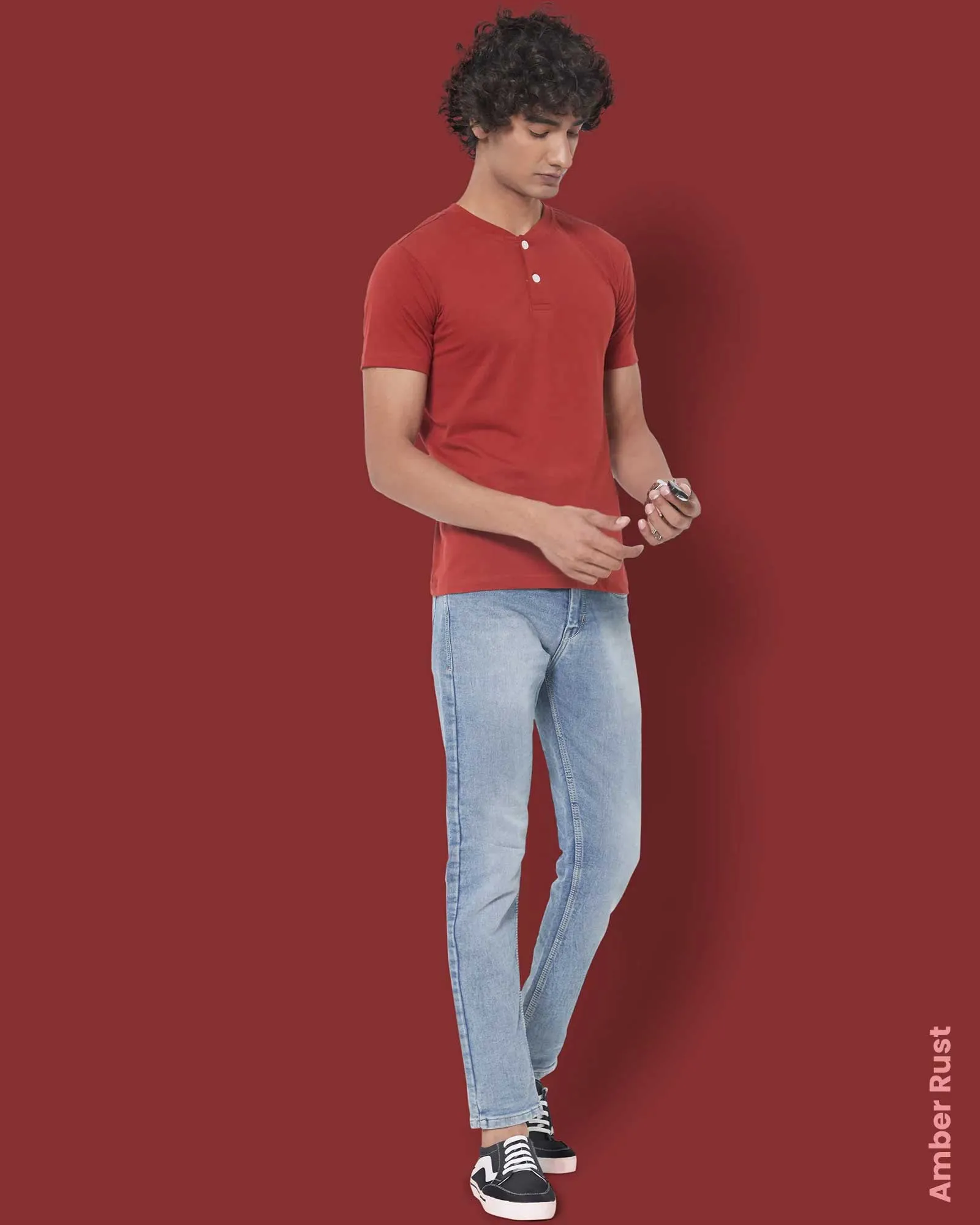 Solid Pack of 4: Henley