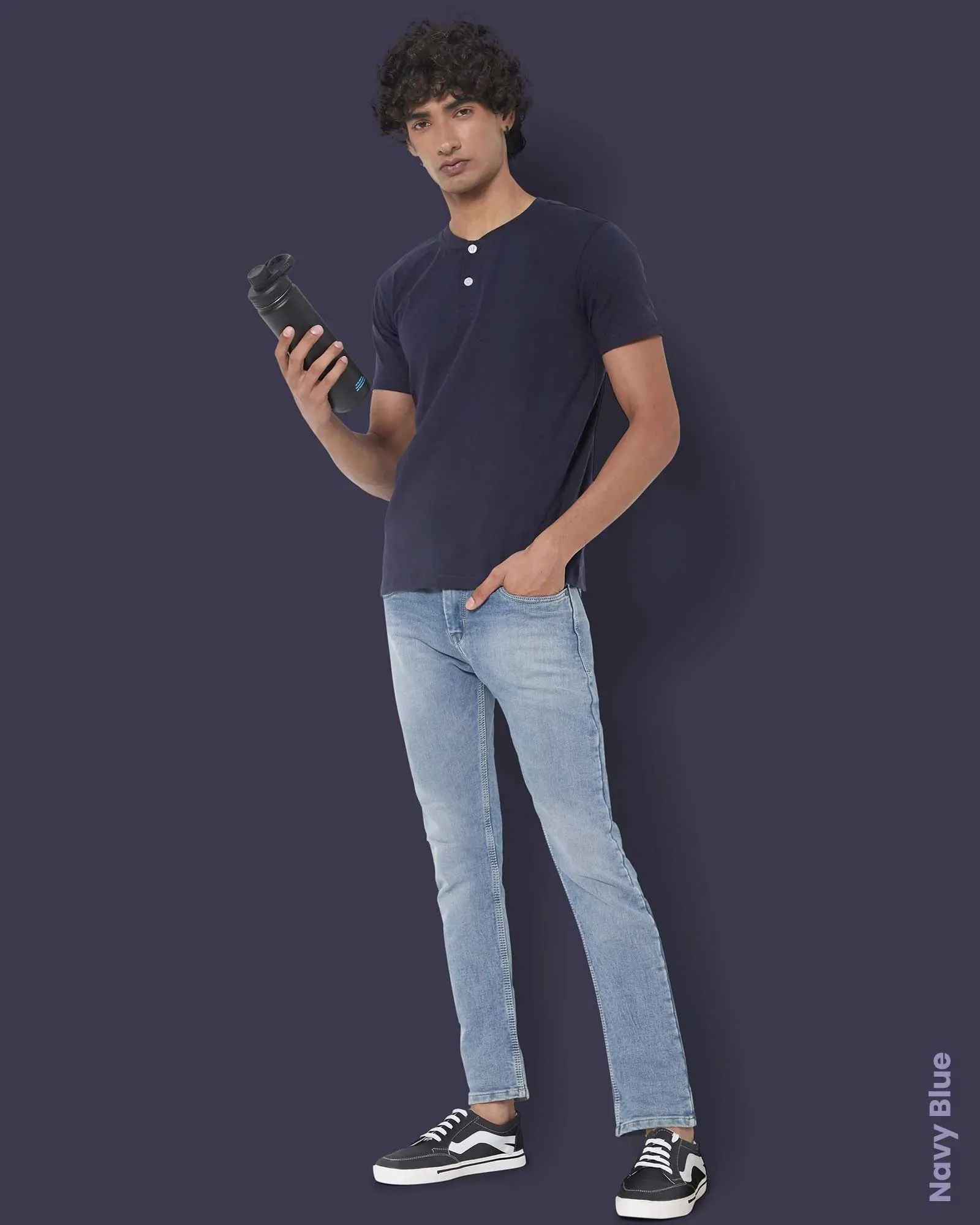 Solid Pack of 4: Henley