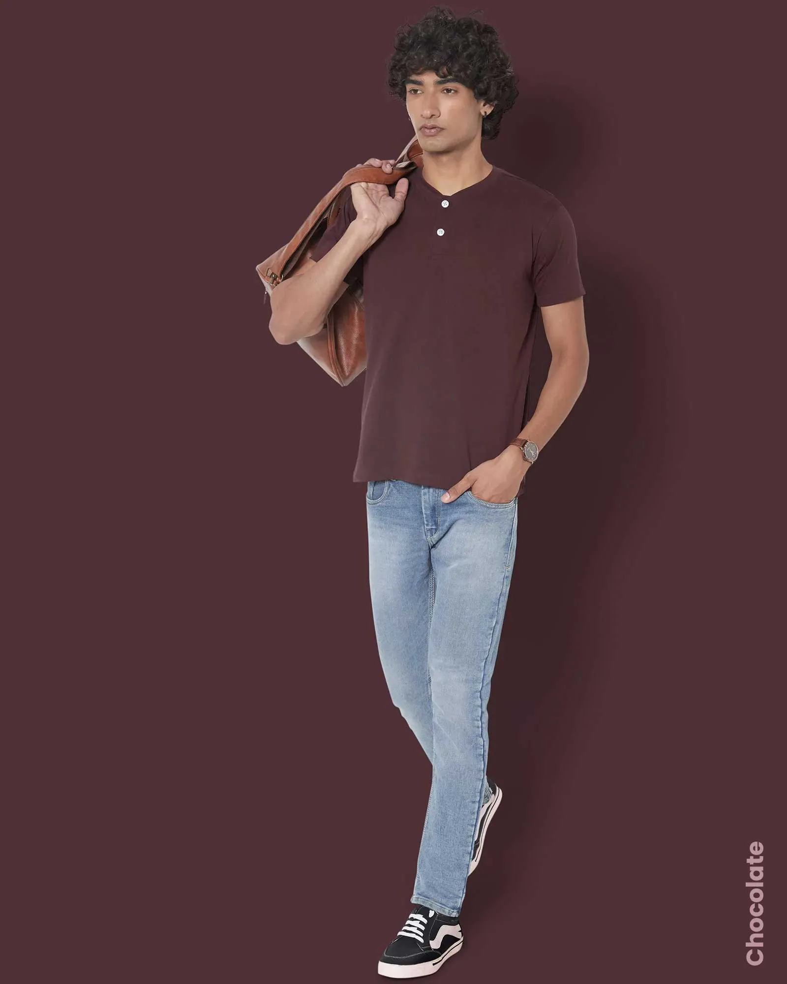 Solid Pack of 4: Henley