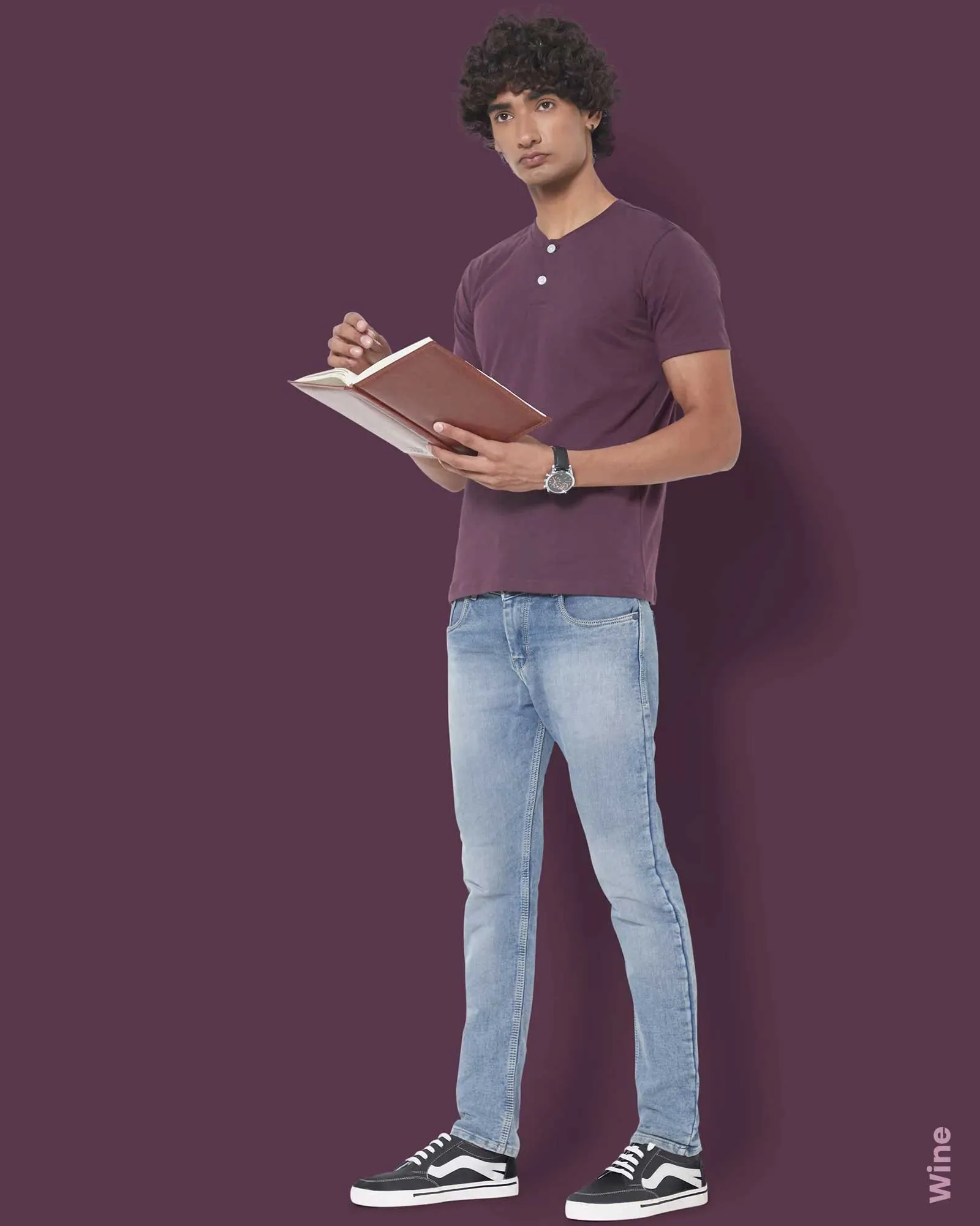 Solid Pack of 4: Henley