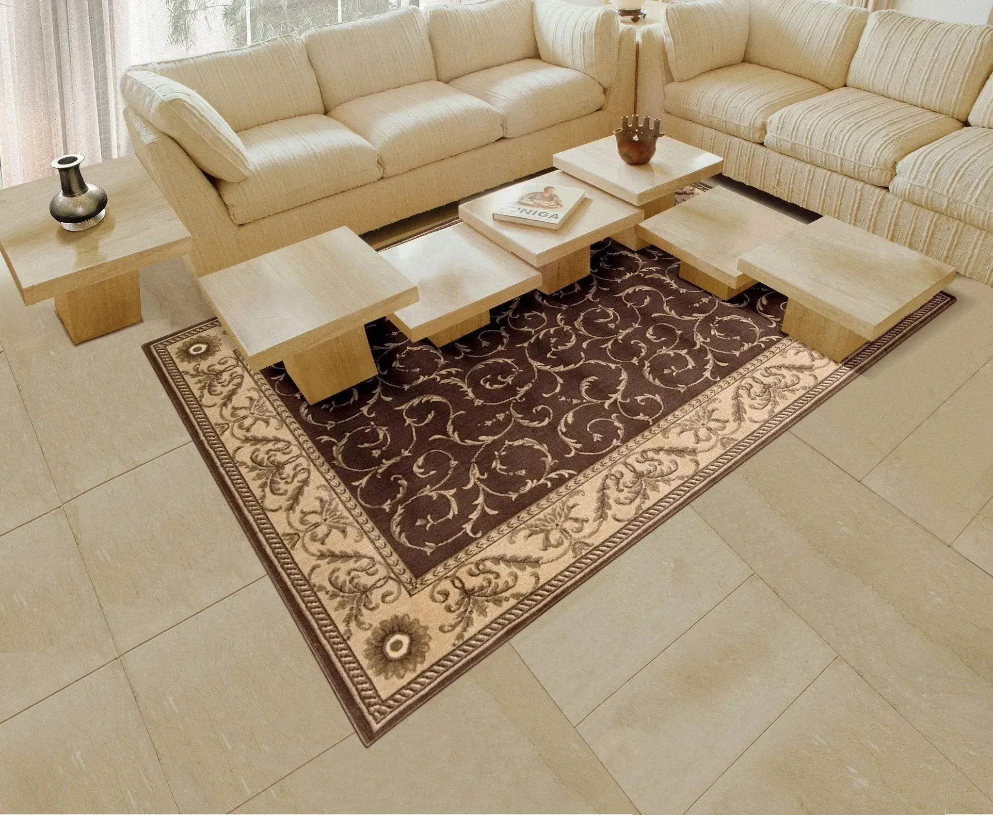 Somerset ST02 Brown Rug