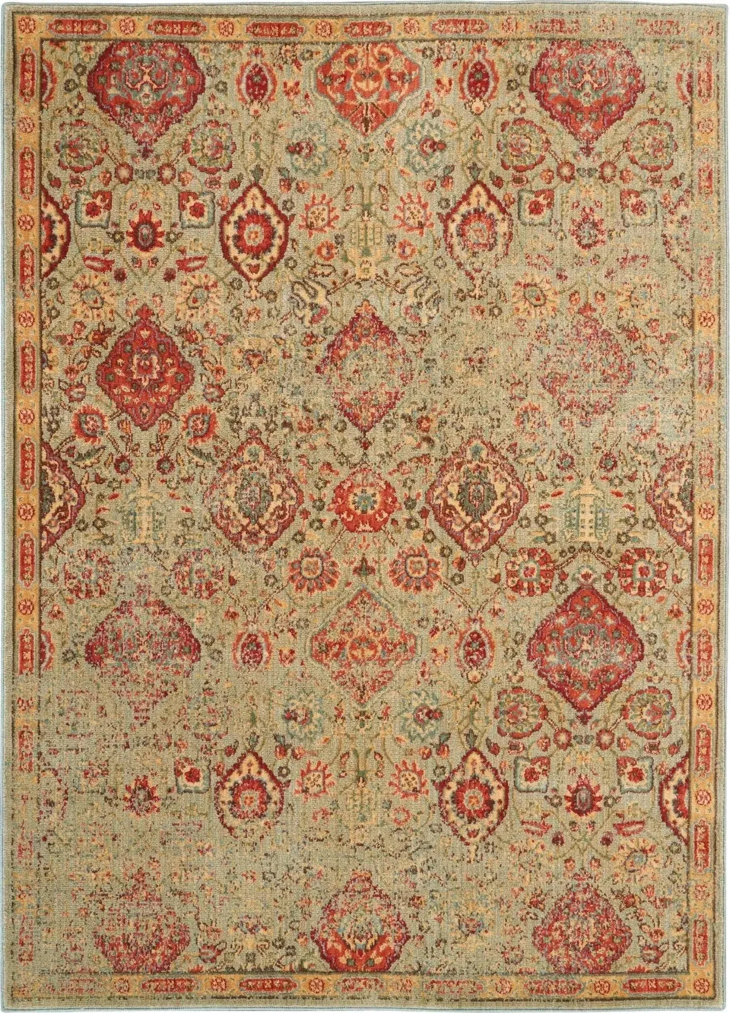Somerset ST90 Light Green Rug
