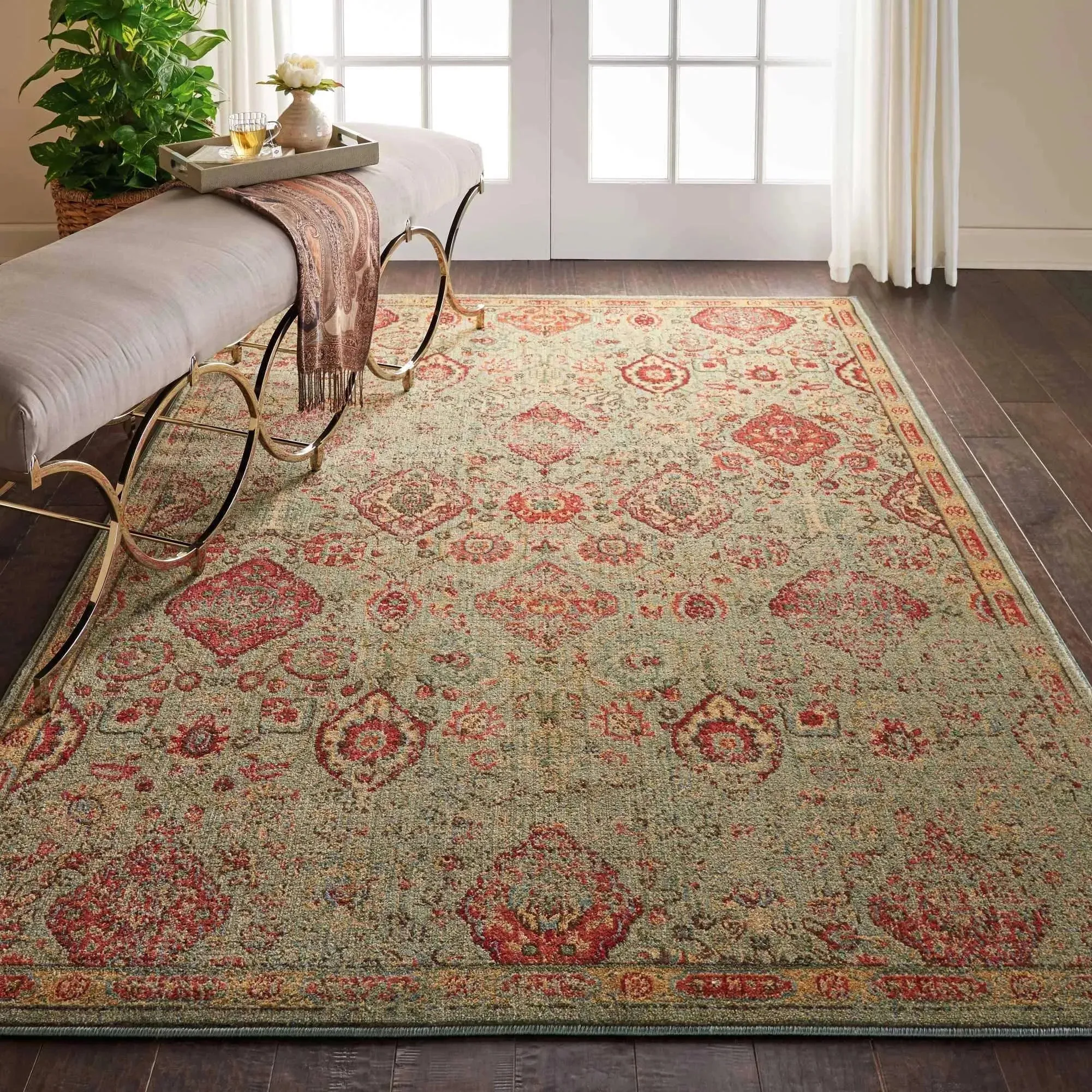 Somerset ST90 Light Green Rug