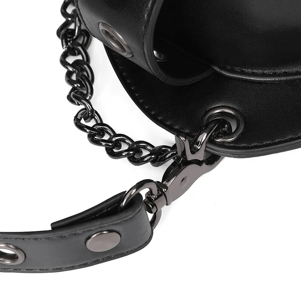 Steampunk Skeleton Pattern Shoulder Waist Bags / PU Leather Motorcycle Bag
