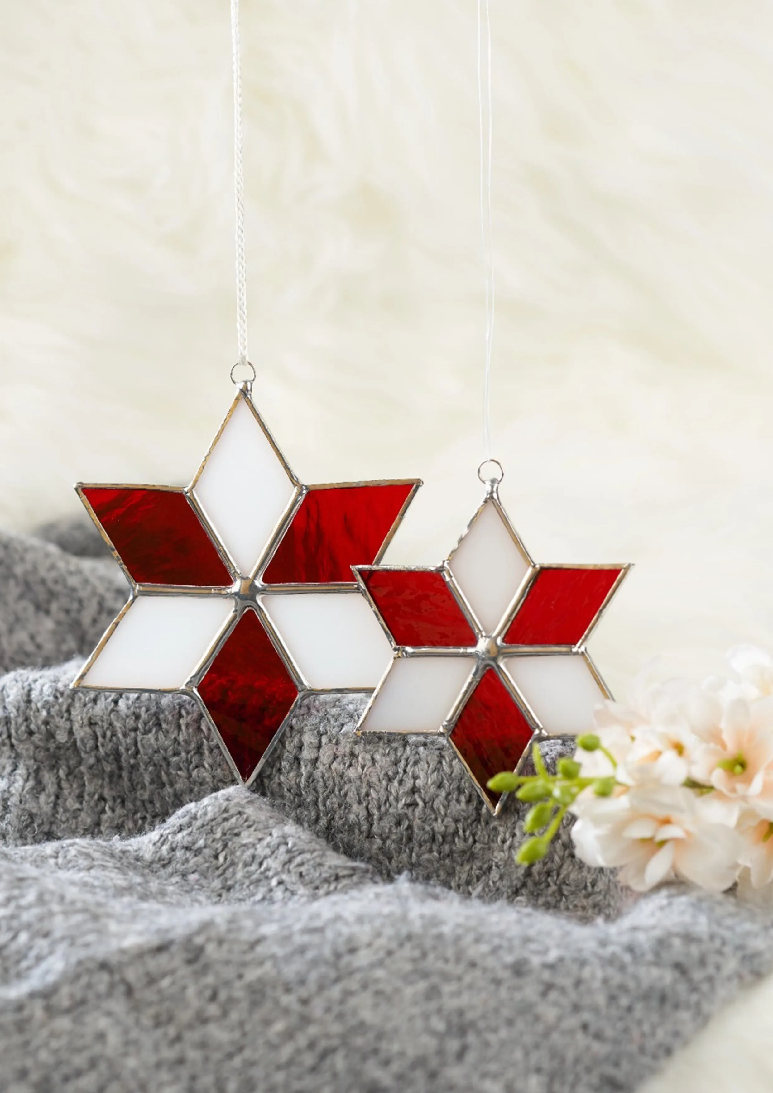 Stella - Christmas stars - Red | White