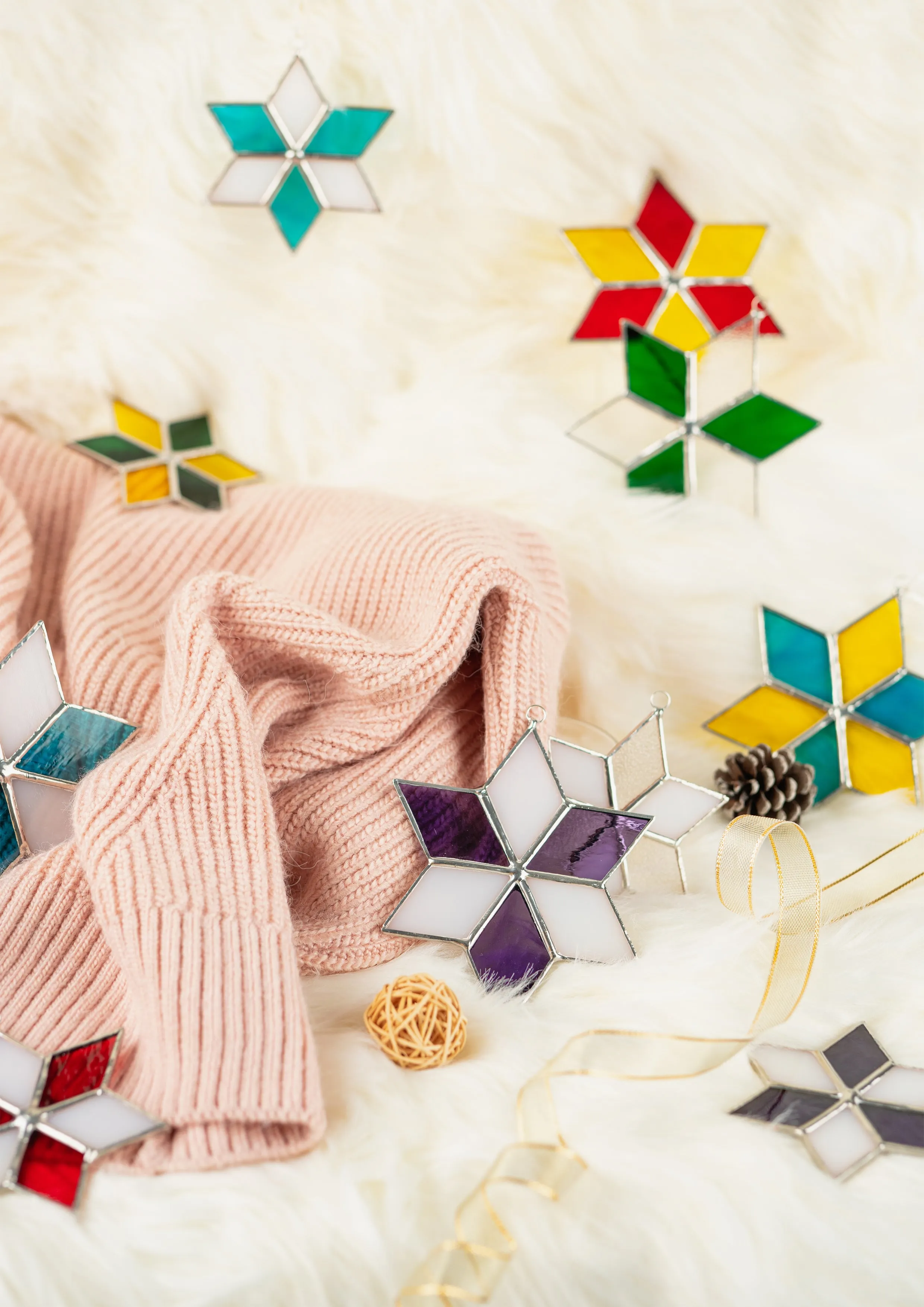 Stella - Christmas stars - Red | White