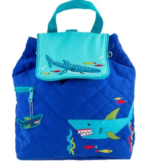 Stephen Joseph Quilted Backpack in Shark
