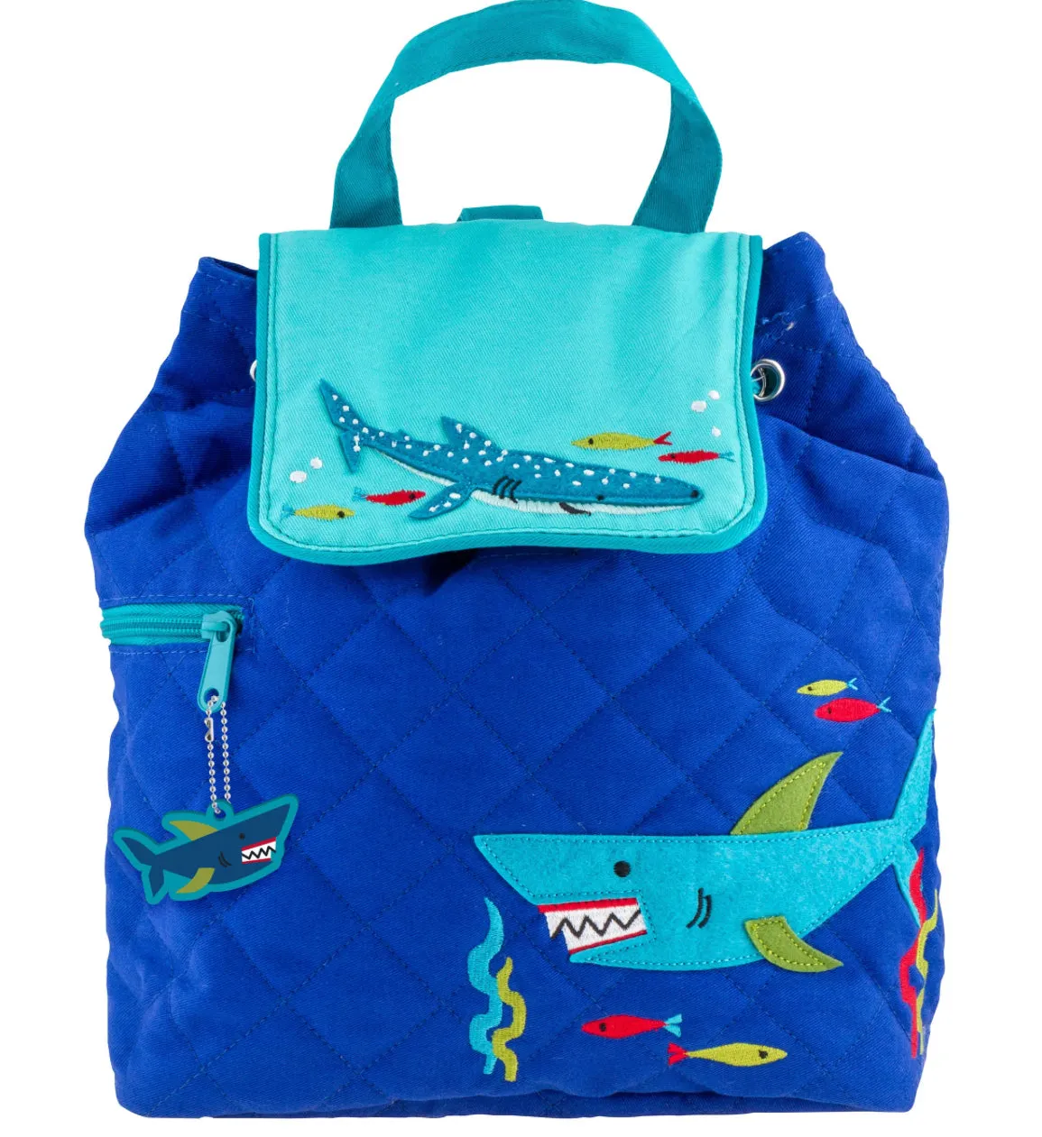 Stephen Joseph Quilted Backpack in Shark
