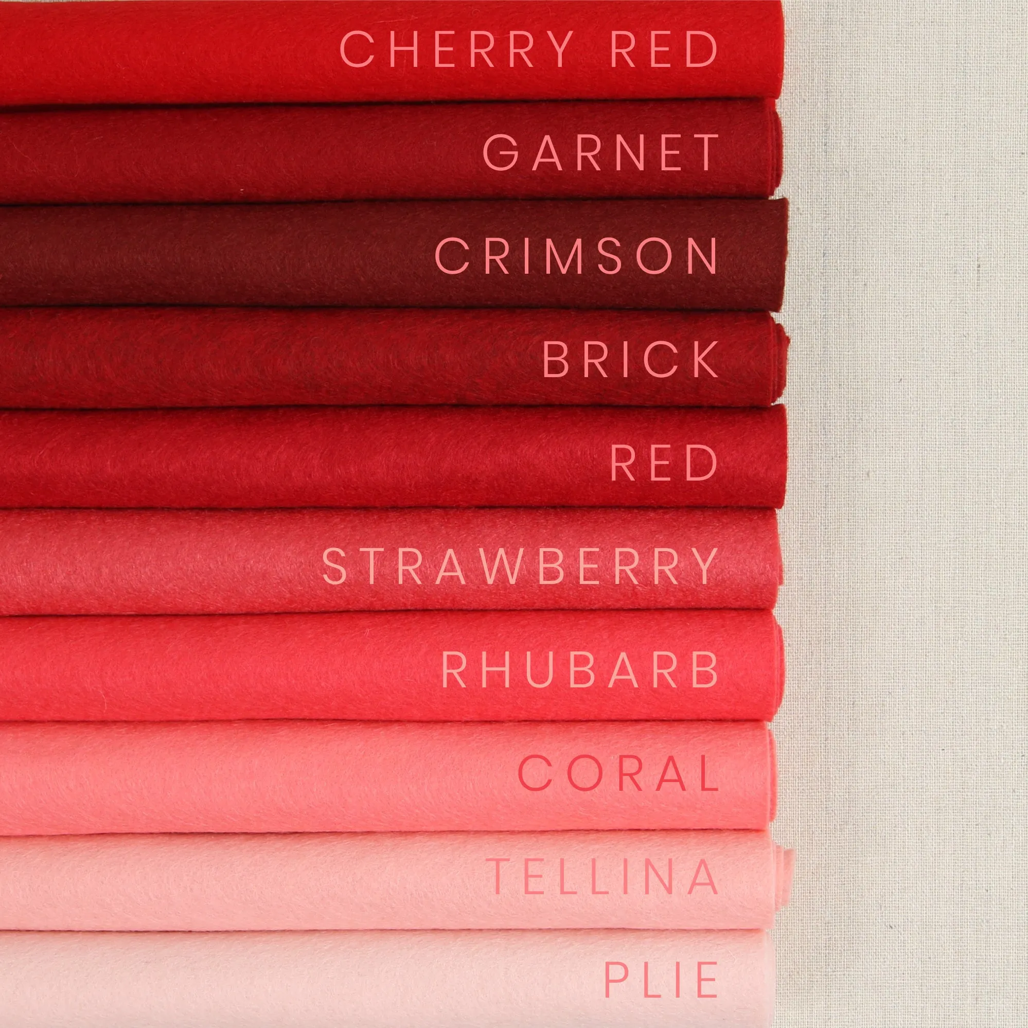 Strawberry Wool Blend Felt