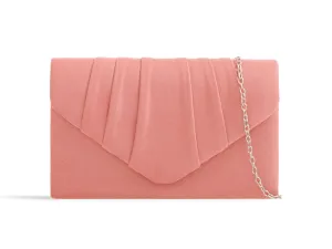 Suede Clutch Bag