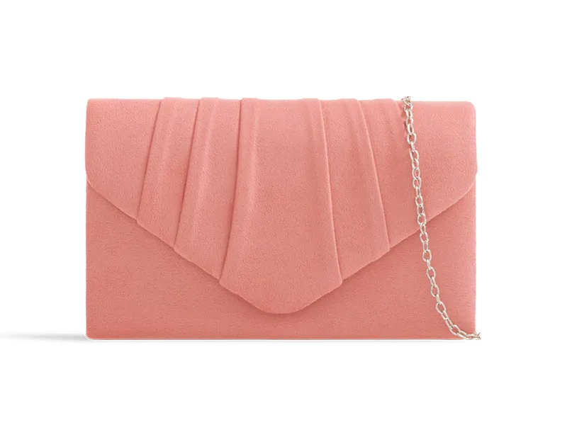Suede Clutch Bag