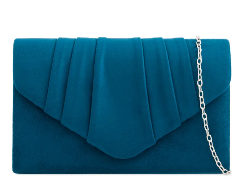 Suede Clutch Bag