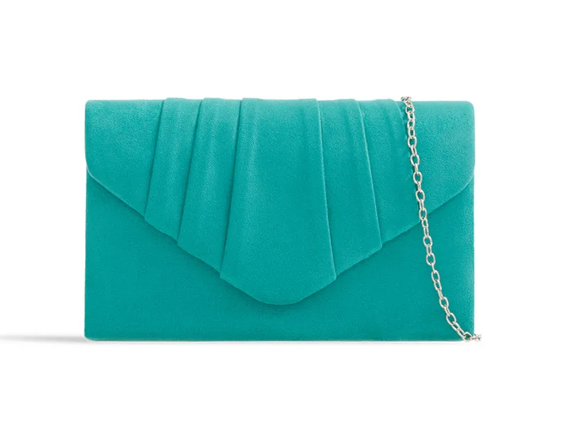 Suede Clutch Bag