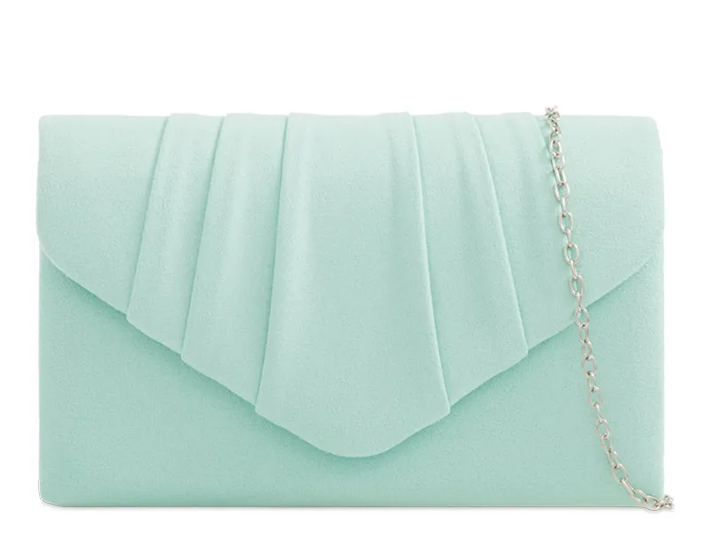 Suede Clutch Bag