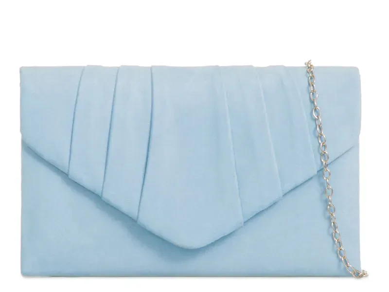 Suede Clutch Bag