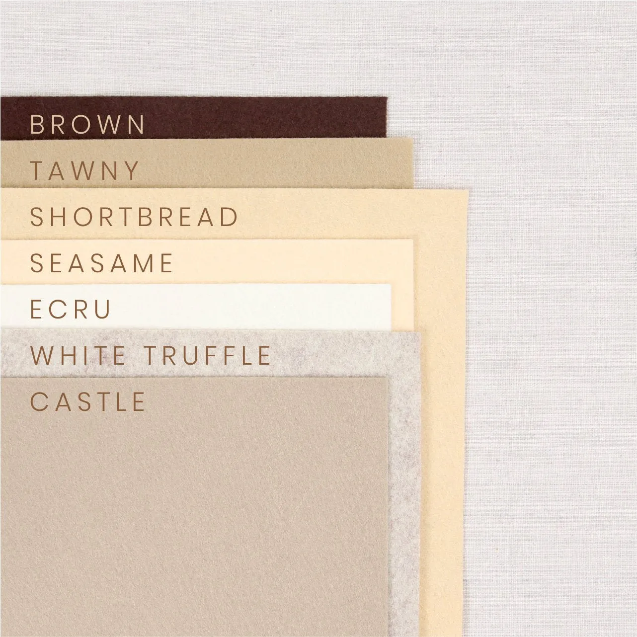 Tawny Pure Wool Felt