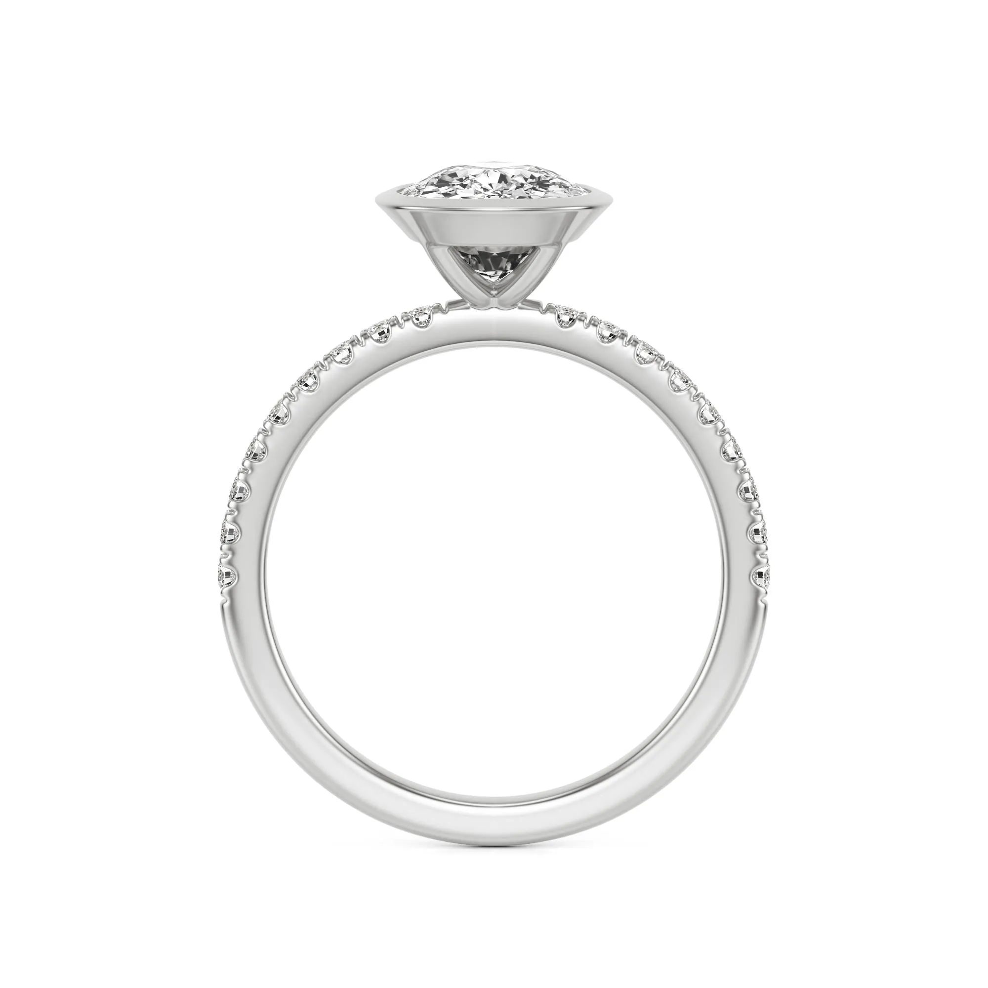 The Elongated Cushion Bezel Pavé