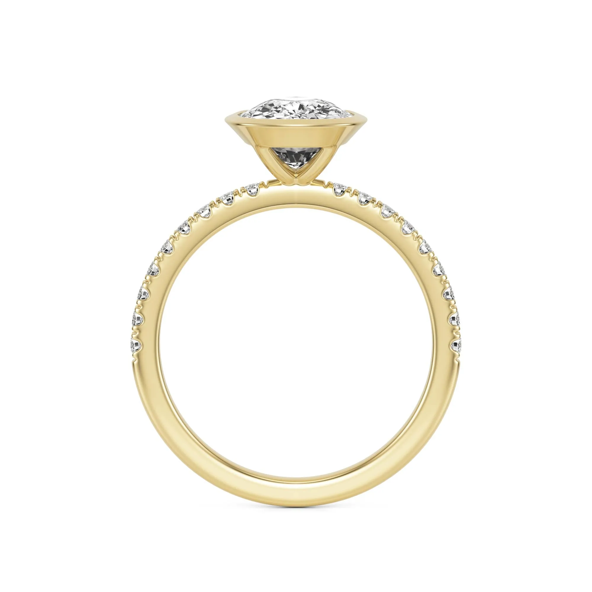 The Elongated Cushion Bezel Pavé
