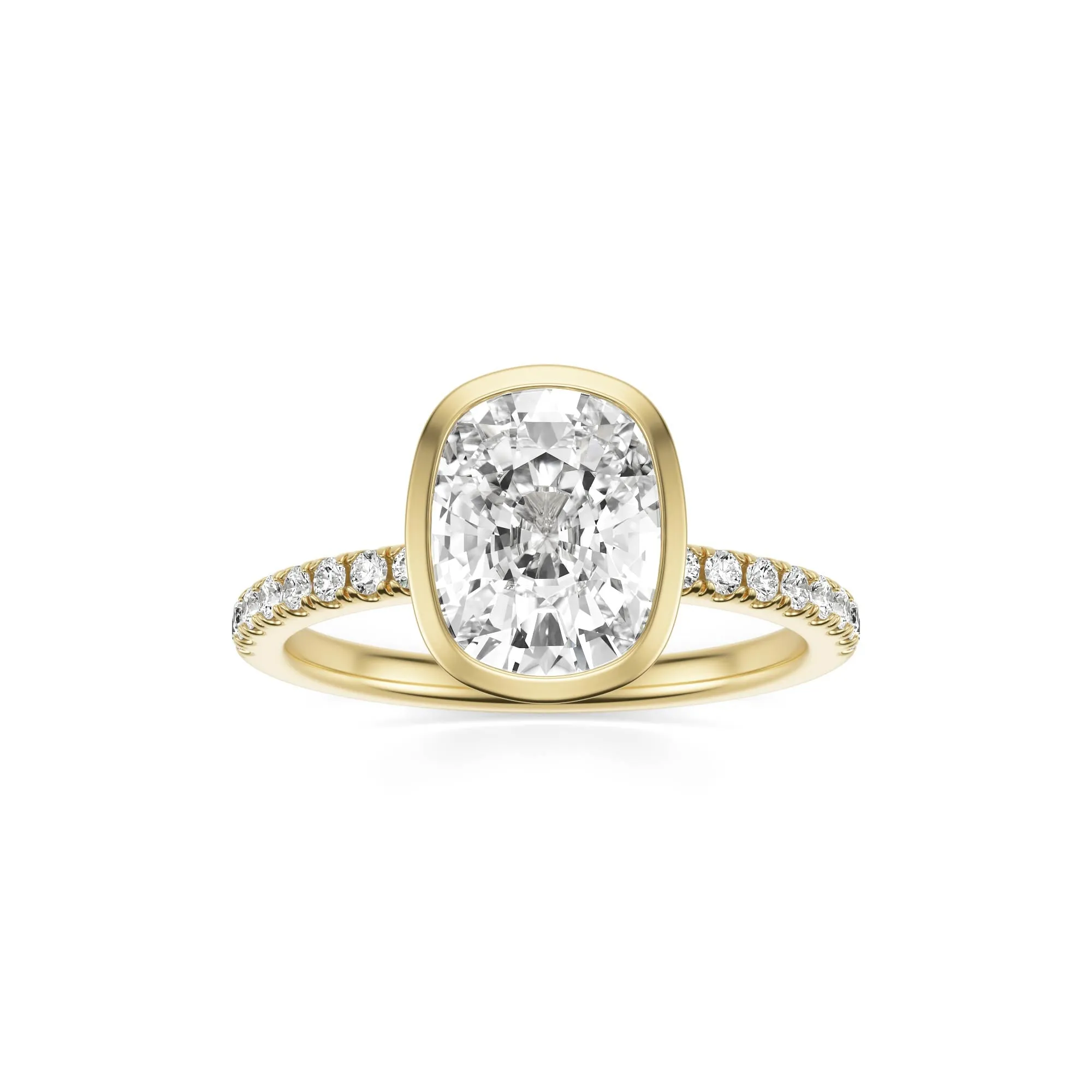 The Elongated Cushion Bezel Pavé