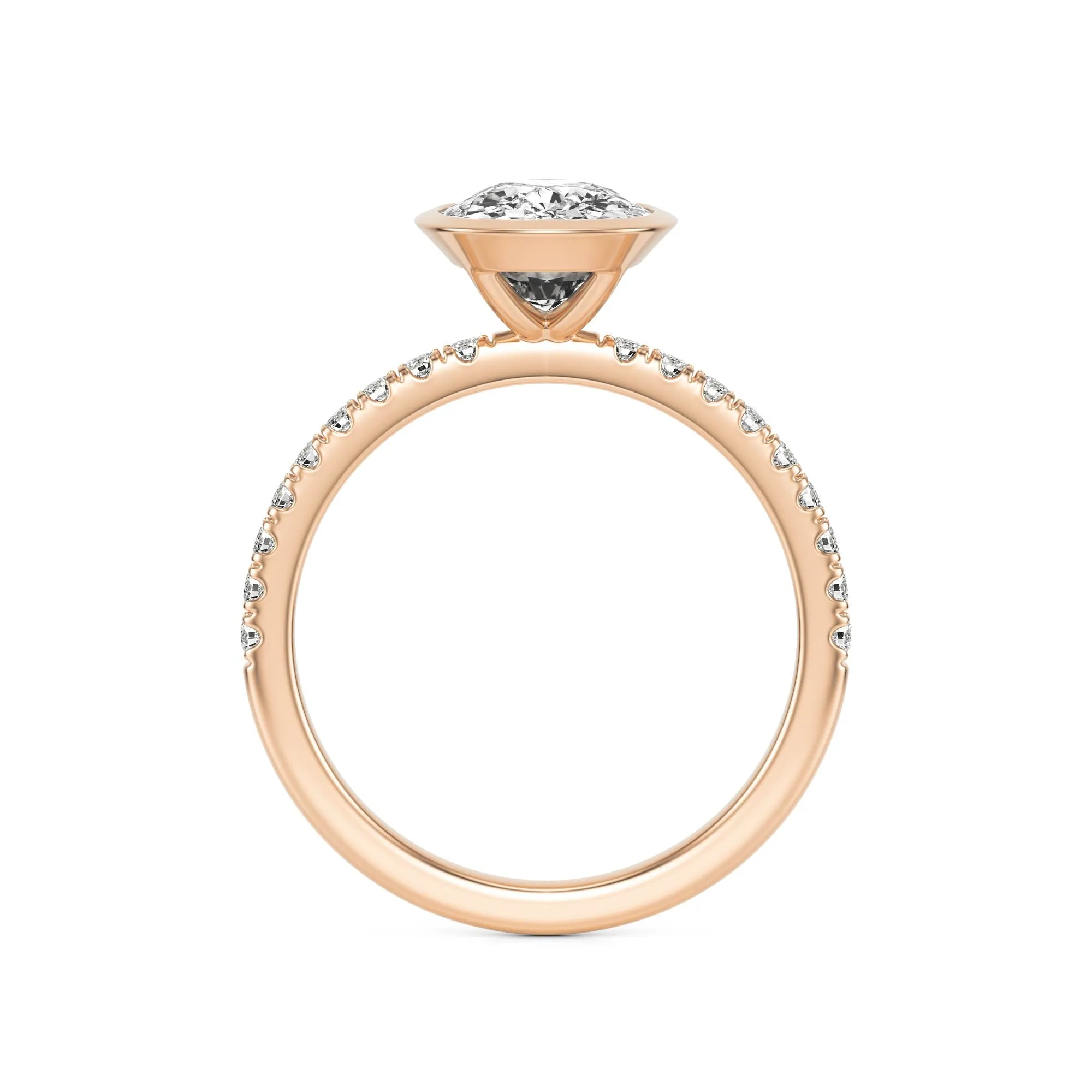 The Elongated Cushion Bezel Pavé