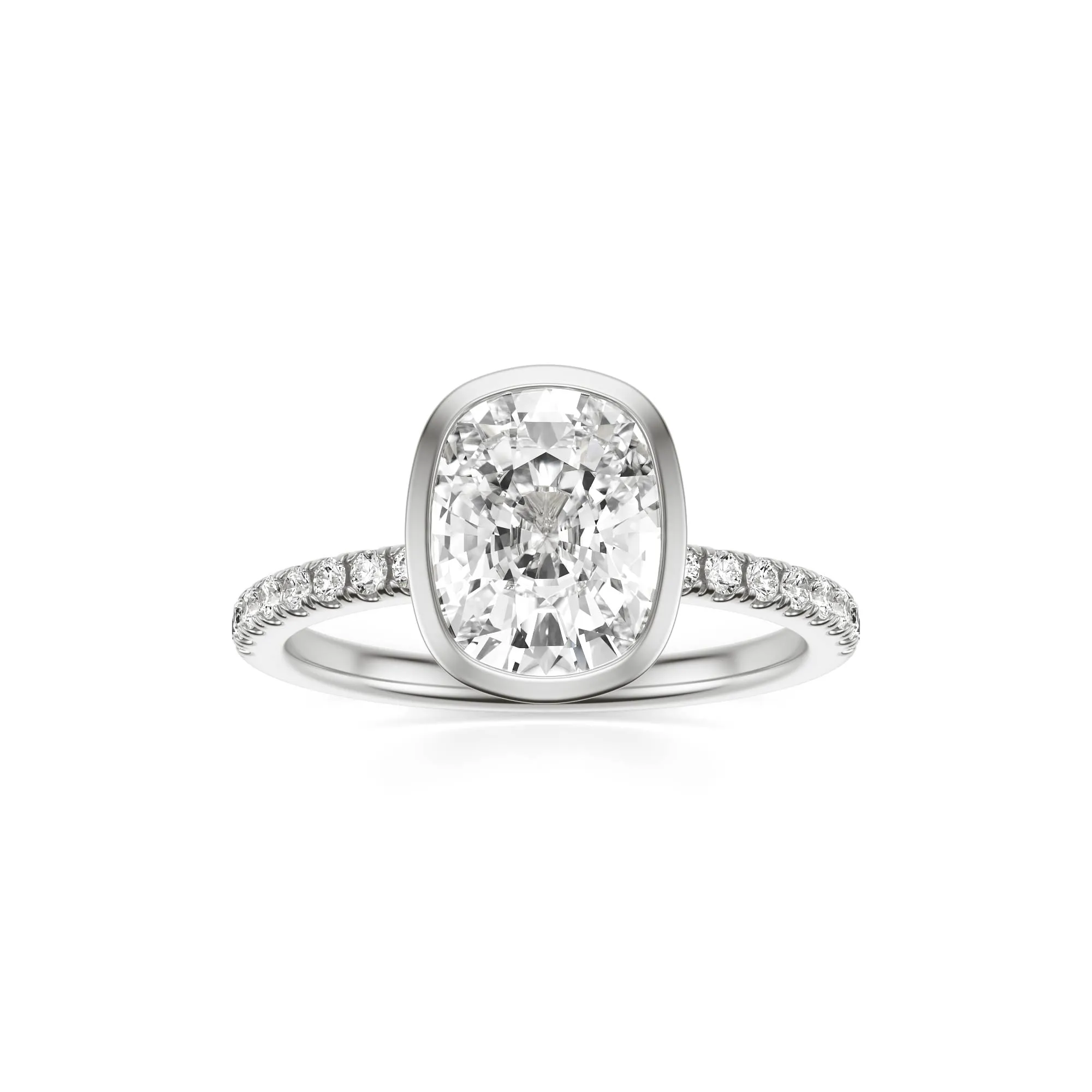 The Elongated Cushion Bezel Pavé