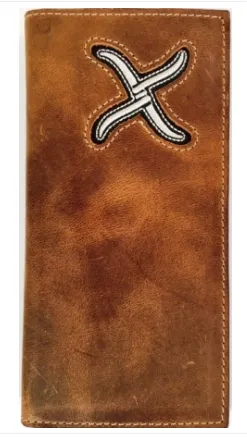 Twisted X White Logo Rodeo Wallet