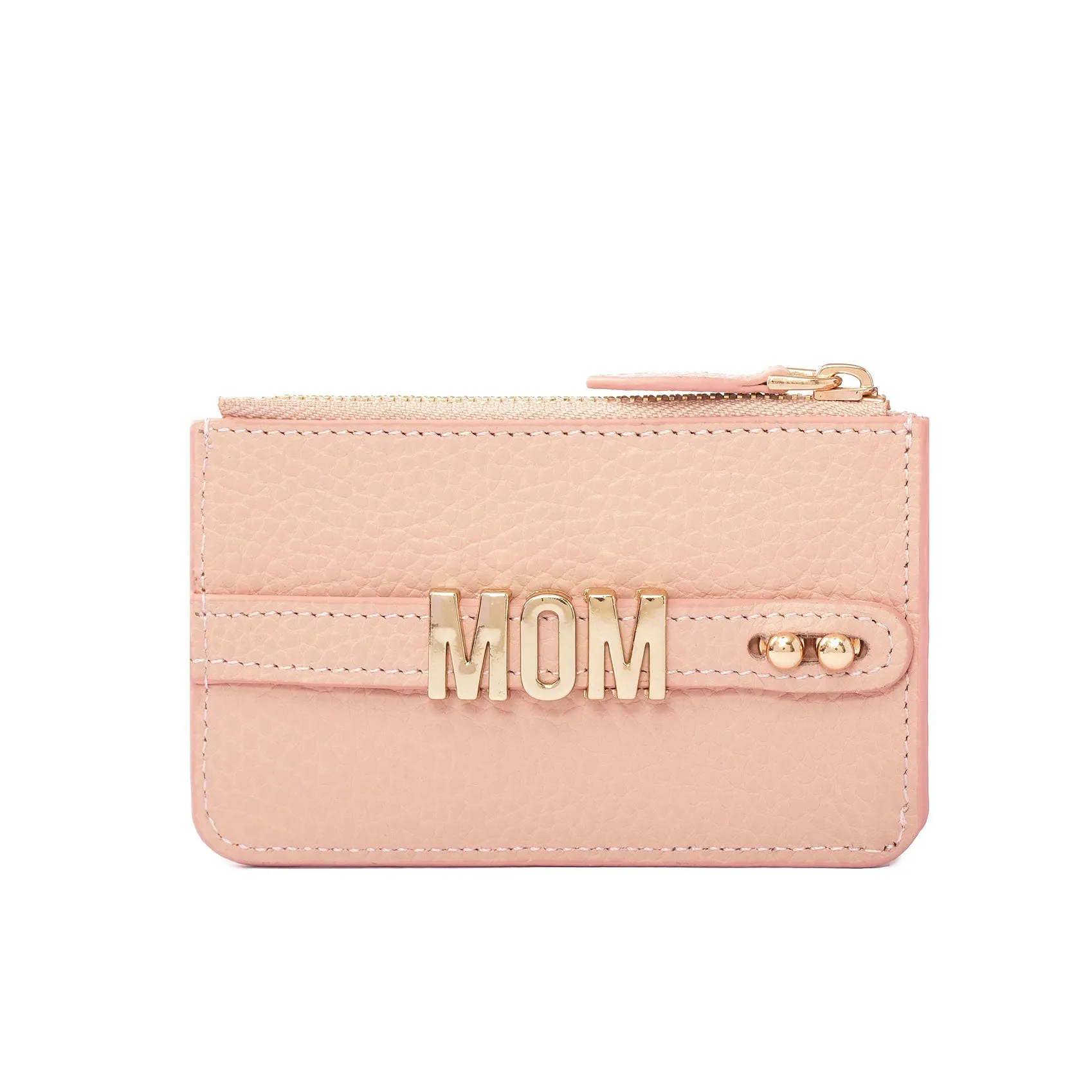 UMBI Personalized Leather Mini Wallet - Powder Pink
