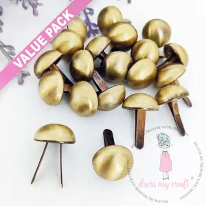 Value Pack - Antique Bronze Brads - 15 MM