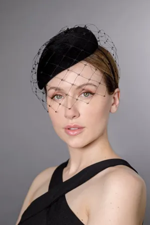 Veiled Percher Hat - Carina