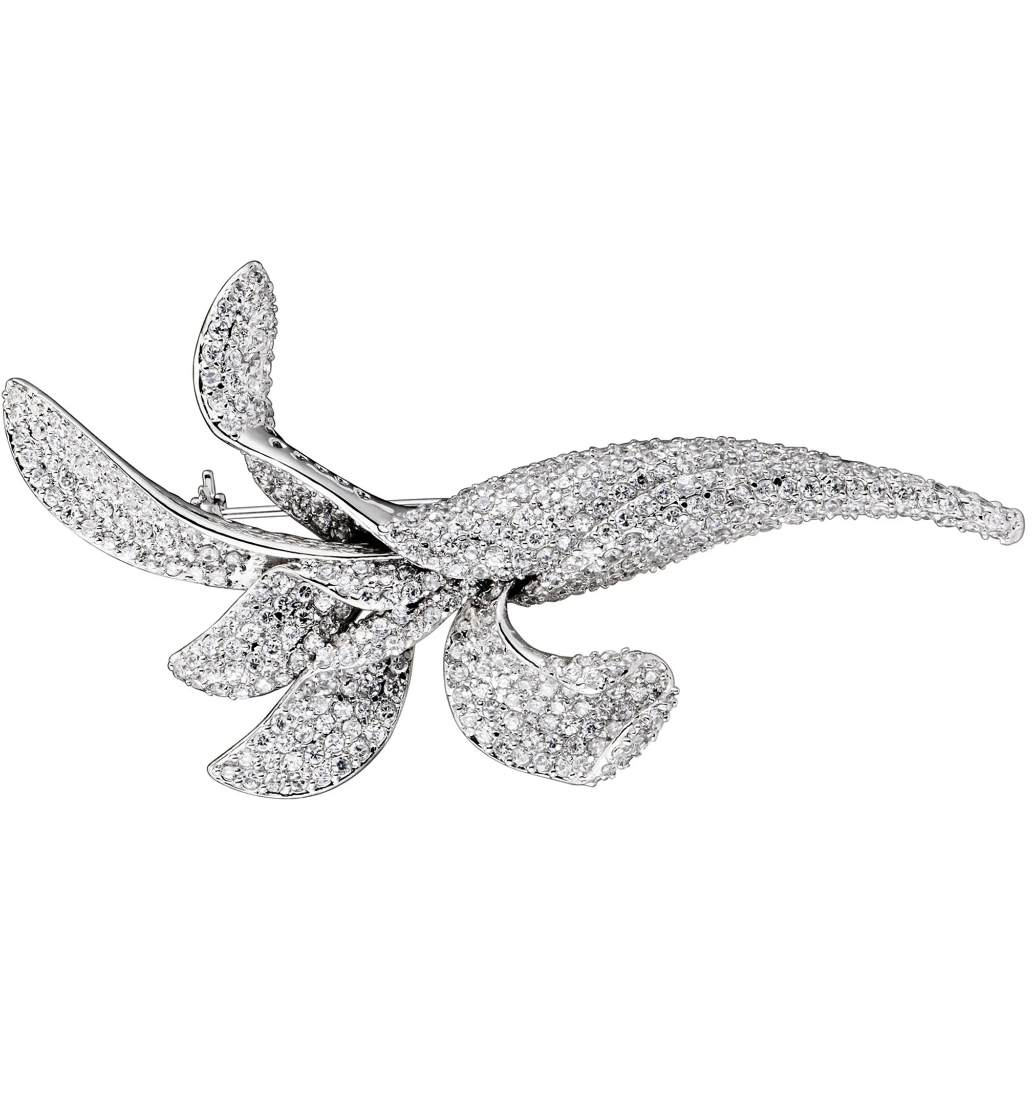 Victoire  Green Cubic Zirconia Black Rhodium Plated Last Pair Pin