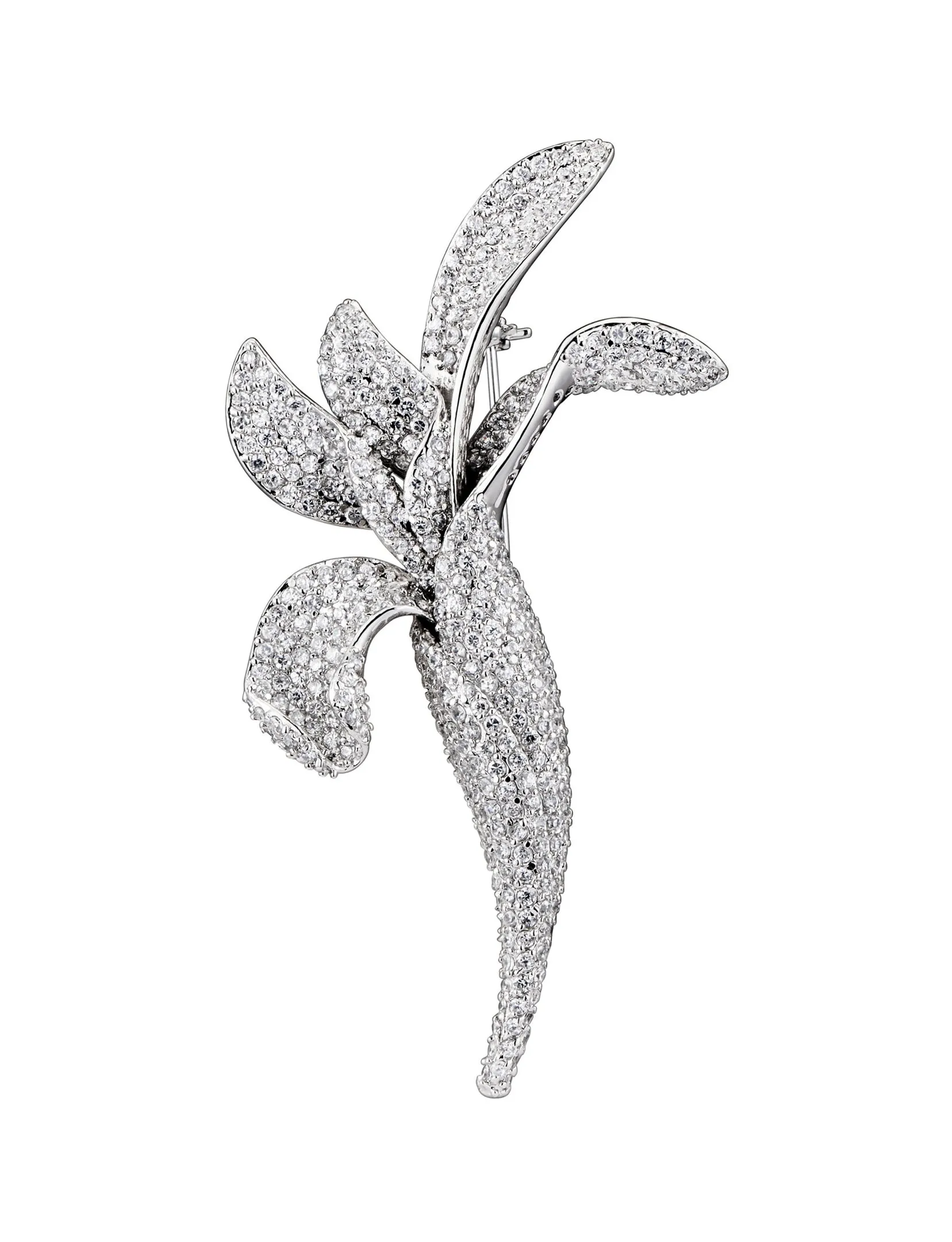 Victoire  Green Cubic Zirconia Black Rhodium Plated Last Pair Pin