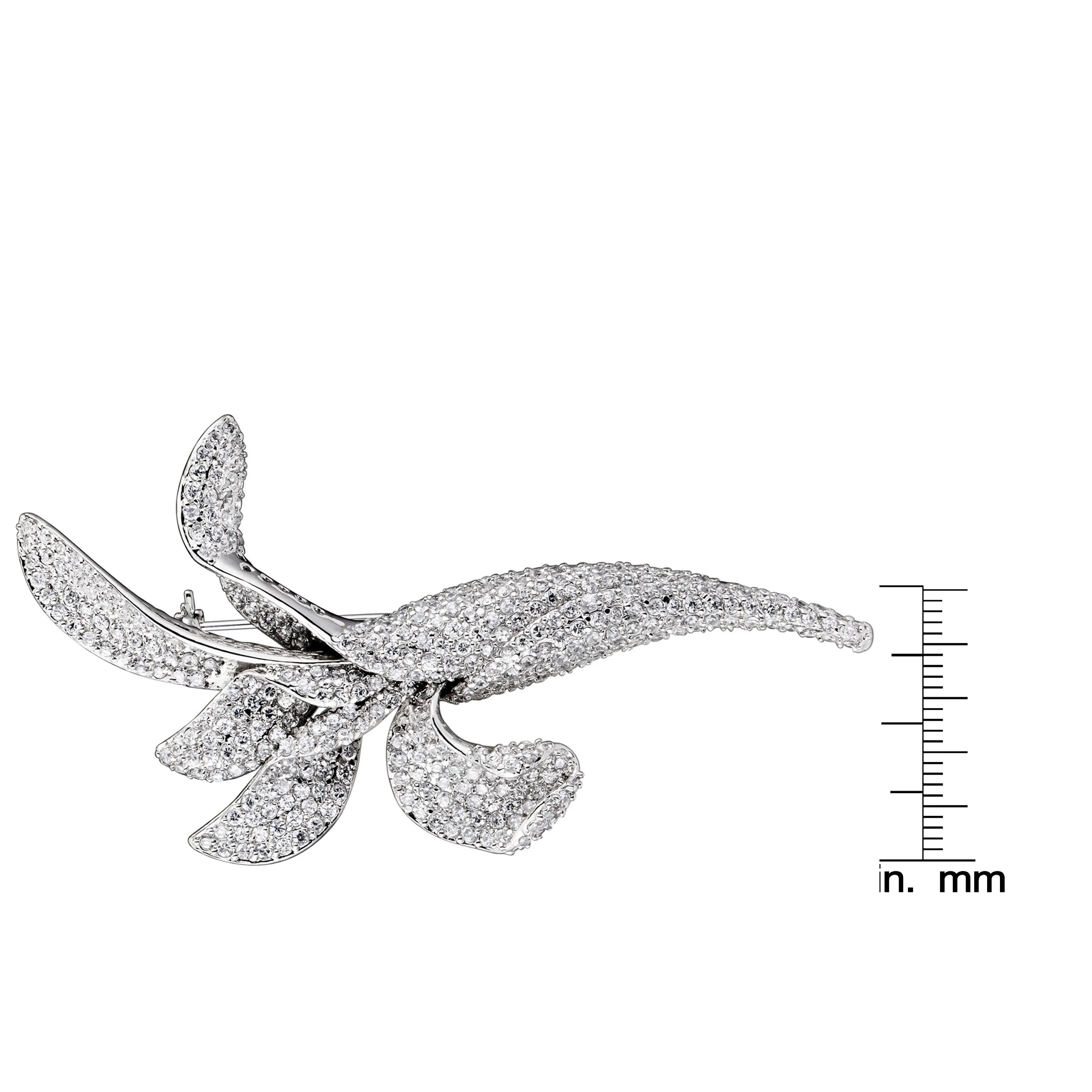Victoire  Green Cubic Zirconia Black Rhodium Plated Last Pair Pin