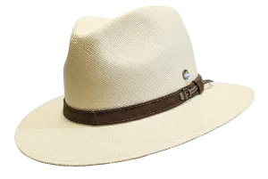 Vintimilla Grade 4 large brimmed Panama with leather band