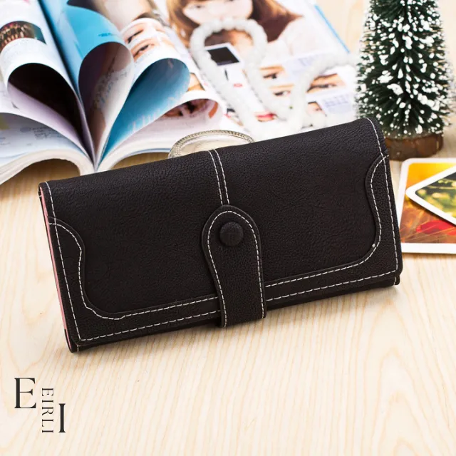 Wallet Women, Fabric Polyester, Black