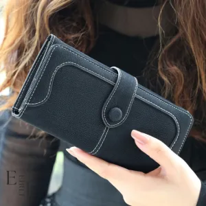 Wallet Women, Fabric Polyester, Black