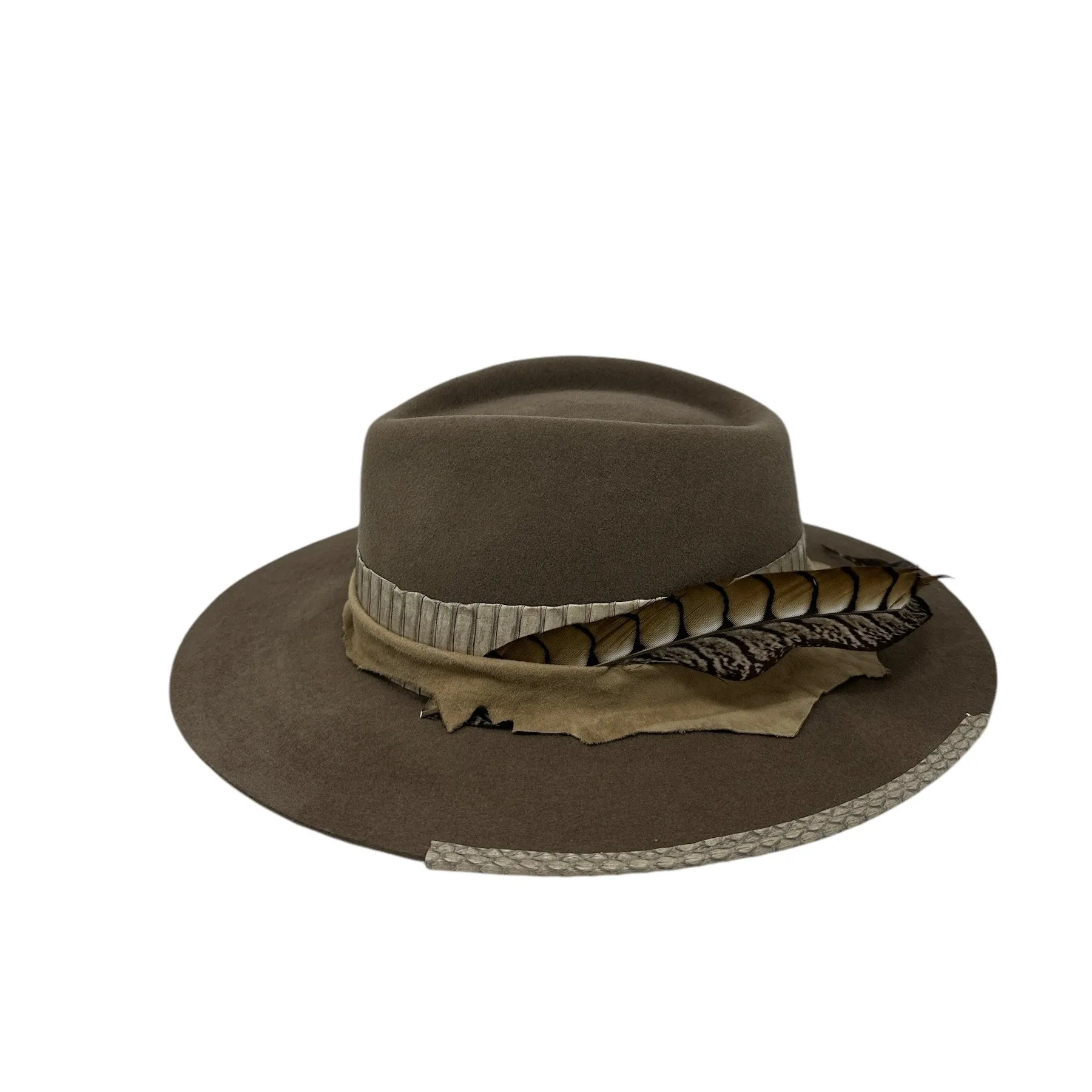 Whiskey & Rye Taupe Tonal Fedora