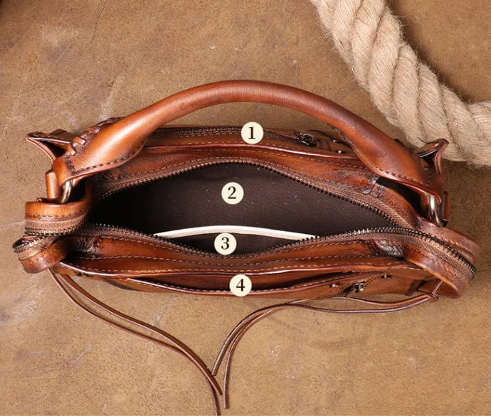 Womens Trendy Leather Handbags Small Over The Shoulder Purse